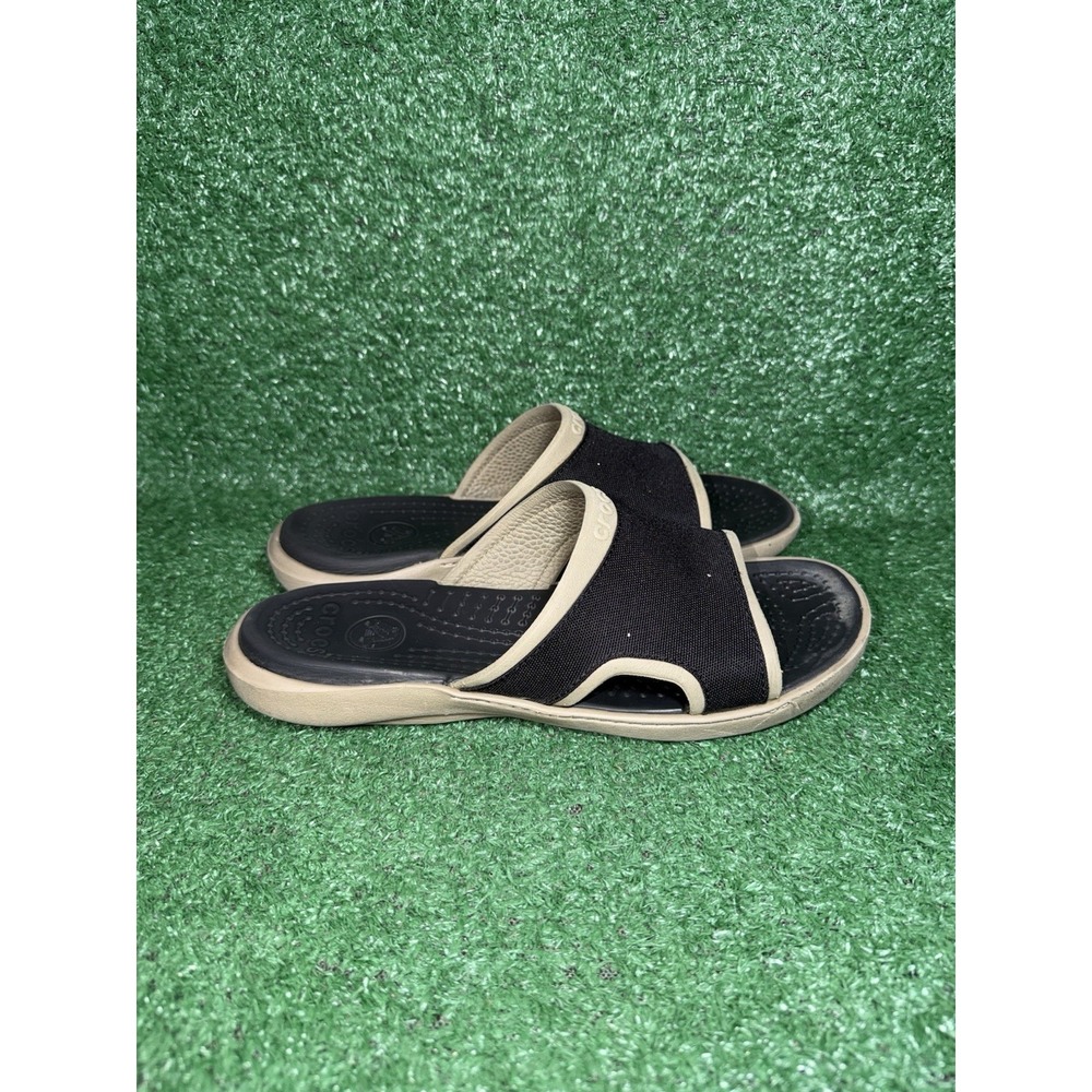 Crocs Swiftwater Men Size 8 Brown Slip On Casual Walking Comfort Outdoor Sandals